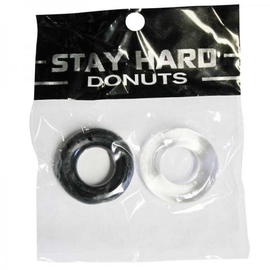 Power Stretch Donuts 2 Pack Black/Clear - OmniPleasures