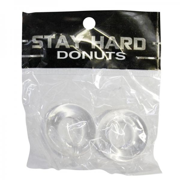 Thick Power Stretch Donuts 2 Pack Clear - OmniPleasures