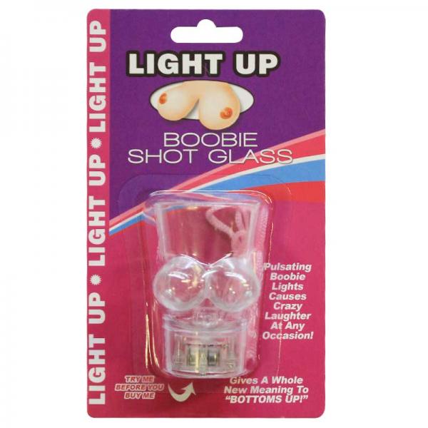 Light Up Boobie Shot Glass With String - OmniPleasures