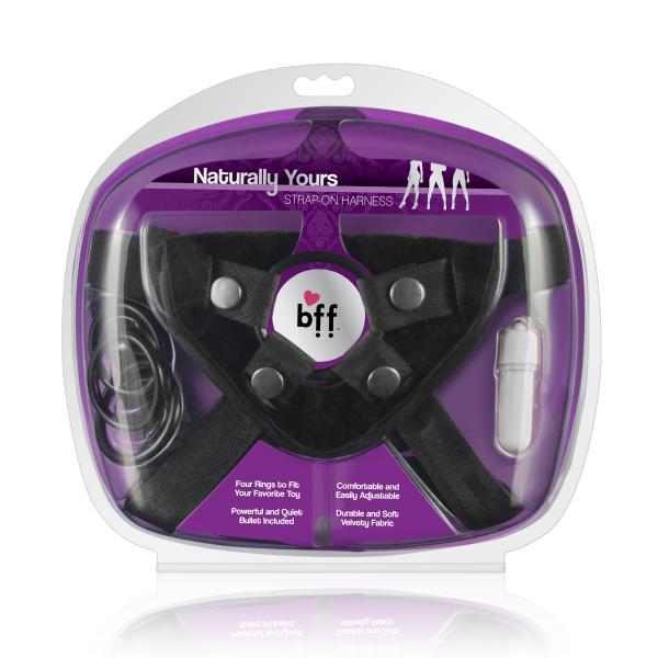 Bff Naturally Yours Adjustable Harness Black OS - OmniPleasures