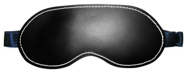 Edge Leather Blindfold Black OS - OmniPleasures