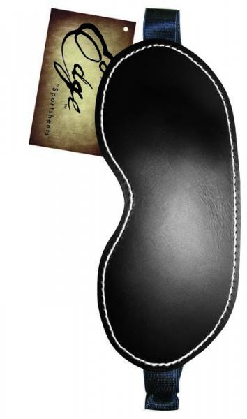 Edge Leather Blindfold Black OS - OmniPleasures