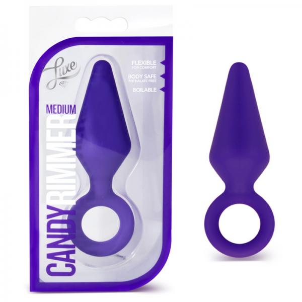 Candy Rimmer Medium Butt Plug Purple - OmniPleasures