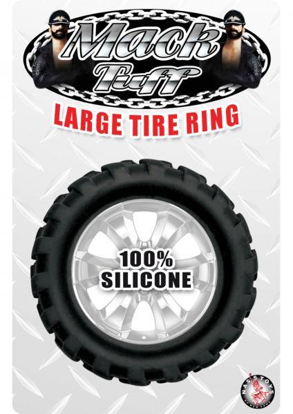 Mack Tuff Large Silicone Tire Ring Black - OmniPleasures