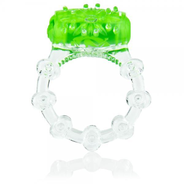 Color Pop Quickie Screaming O Green Vibrating Ring - OmniPleasures