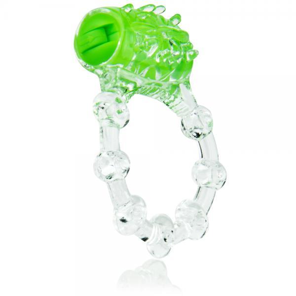 Color Pop Quickie Screaming O Green Vibrating Ring - OmniPleasures