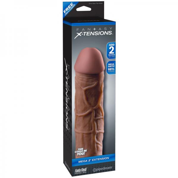 Mega 2 Inch Extension - Brown - OmniPleasures