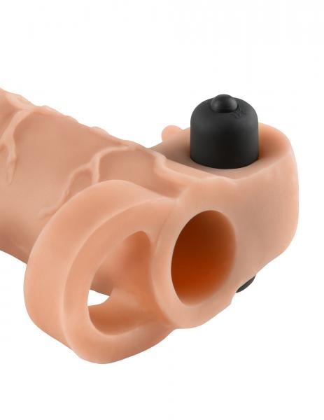 Vibrating Real Feel 2 Inches Extension - Beige - OmniPleasures