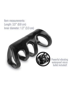 Fantasy X-Tensions Vibrating Power Cage Black - OmniPleasures