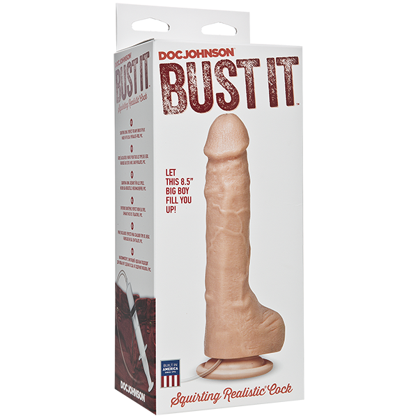 Squirting Realistic Dildo - Beige - OmniPleasures