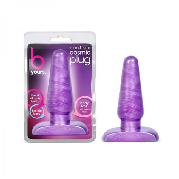 Blush B Yours Cosmic Plug Medium Purple Swirl - OmniPleasures