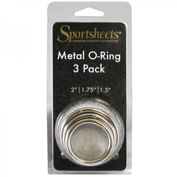 Sportsheets Metal O-Ring 3 Pack Nickel-free Rings - OmniPleasures