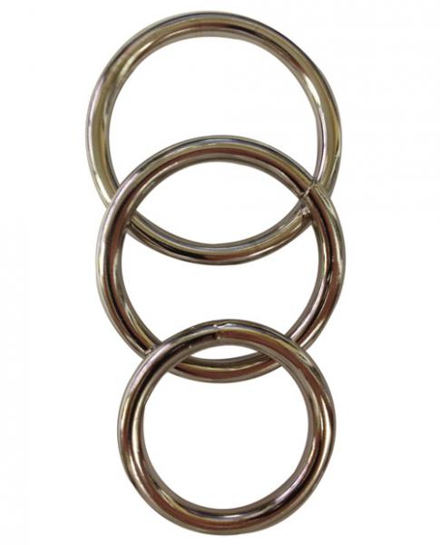 Sportsheets Metal O-Ring 3 Pack Nickel-free Rings - OmniPleasures