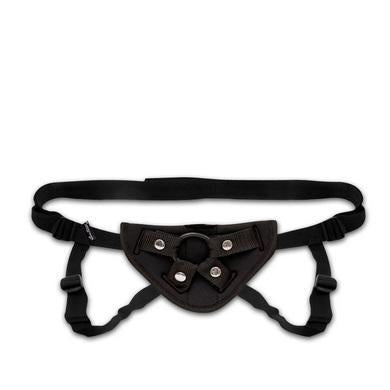 Lux Fetish Neoprene Strap On Harness Black O/S - OmniPleasures