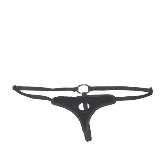 Lux Fetish Black Velvet Bikini Strap On O/S - OmniPleasures