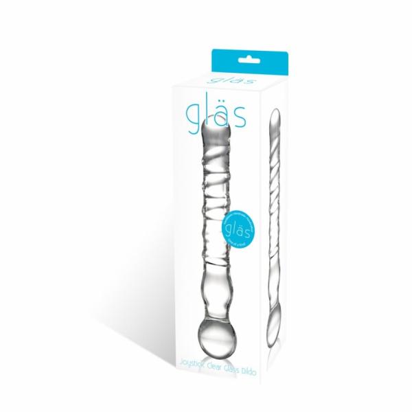 Joystick Glass Dildo Wand Anal & G-Spot Clear - OmniPleasures