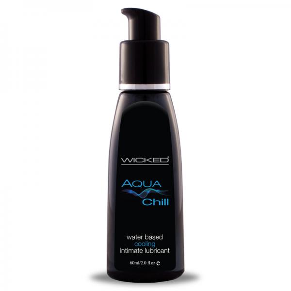 Wicked Aqua Chill Waterbased Cooling Sensatioln Lubricant 2oz. - OmniPleasures