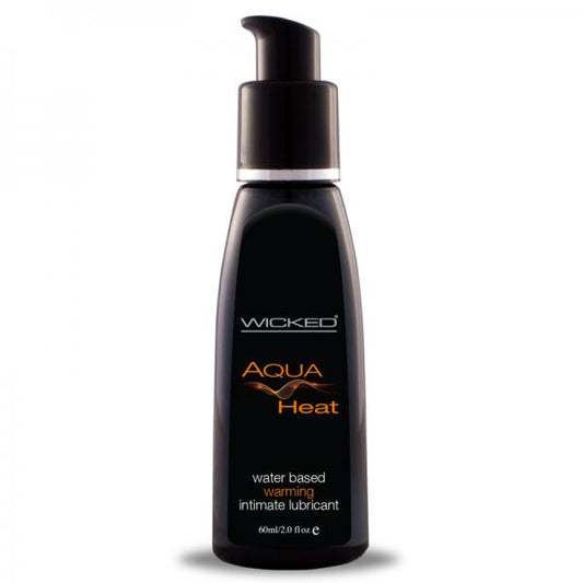 Wicked Aqua Heat Waterbased Warming Sensation Lubricant 2oz. - OmniPleasures