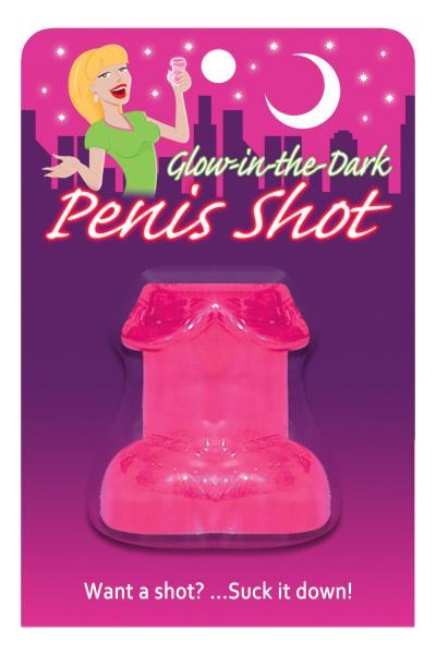 Glow In The Dark Penis Shot Glass Pink - OmniPleasures