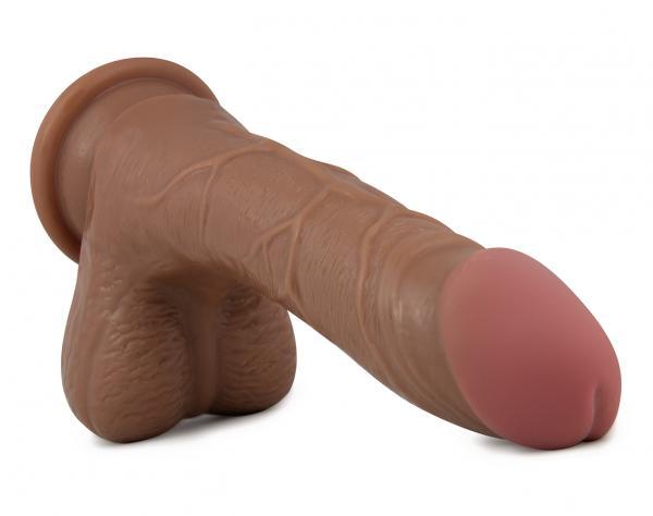 X5 Grinder Latin Realistic Dildo Brown - OmniPleasures