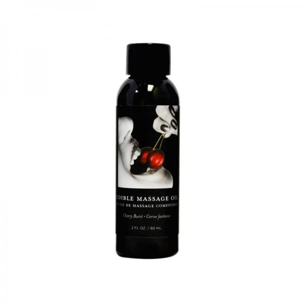 Earthly Body Edible Massage Oil Cherry 2oz - OmniPleasures