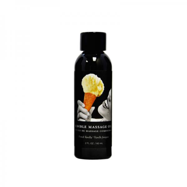 Earthly Body Edible Massage Oil Vanilla 2oz - OmniPleasures