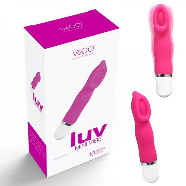 Luv Mini Silicone Waterproof Vibe - Hot Pink - OmniPleasures