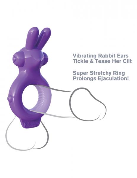 Fantasy C-Ringz Rabbit Ring Purple Vibrator - OmniPleasures