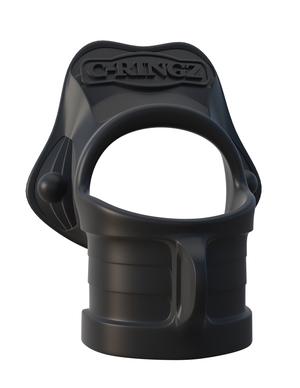 Fantasy C-Ringz Rock Hard Ring & Ball Stretcher Black - OmniPleasures