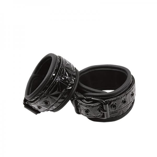 Sinful Black Wrist Cuffs - OmniPleasures