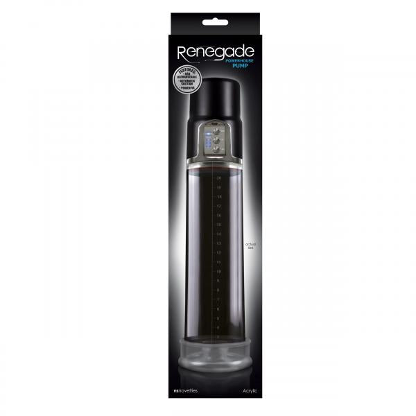 Renegade Powerhouse Pump Rechargeable Black - OmniPleasures