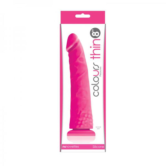 Colours Pleasures Thin 8in Pink - OmniPleasures