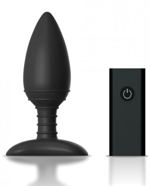 Nexus Ace Remote Control Large Butt Plug Black - OmniPleasures