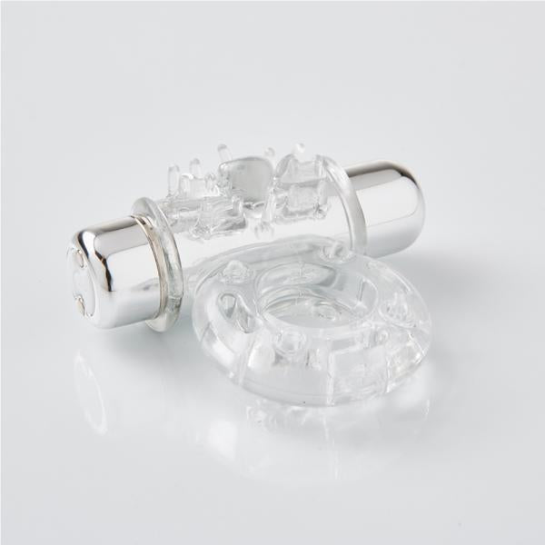 Sensuelle Bullet Ring 7 Function Cockring Clear - OmniPleasures