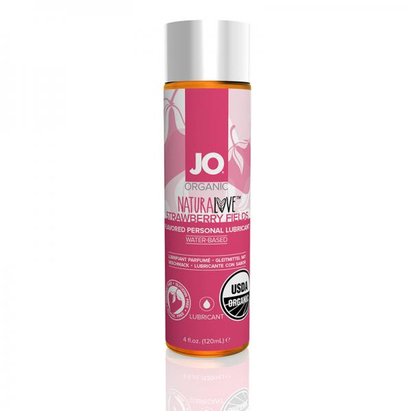 Jo Usda Organic - Strawberry - Lubricant (water-based) 4 Fl Oz / 120 Ml - OmniPleasures