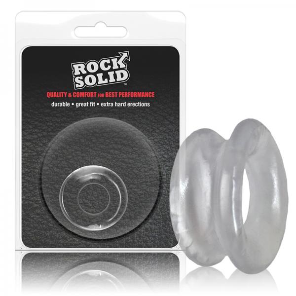 Rock Solid Convex Clear C Ring In A Clamshell - OmniPleasures