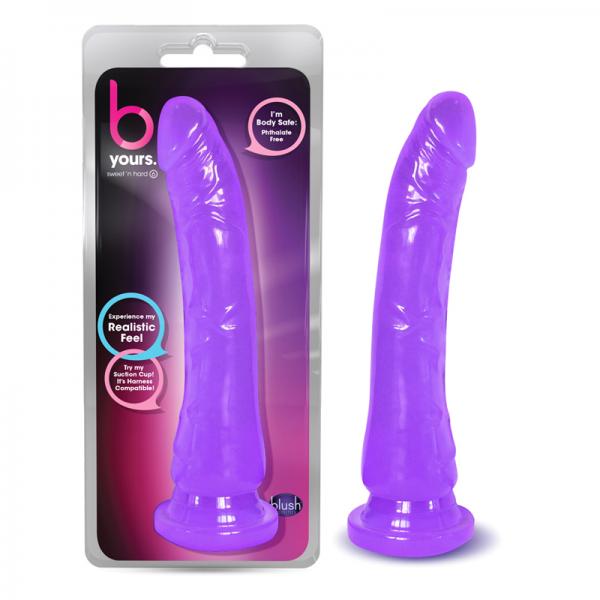 Sweet N Hard 6 Dong With Suction Cup Purple - OmniPleasures