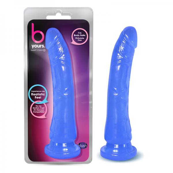 Sweet N Hard #6 Dong With Suction Cup Blue - OmniPleasures