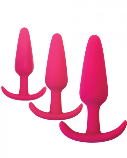 Gossip Rump Rockers 3 Piece Anal Training Set Pink - OmniPleasures