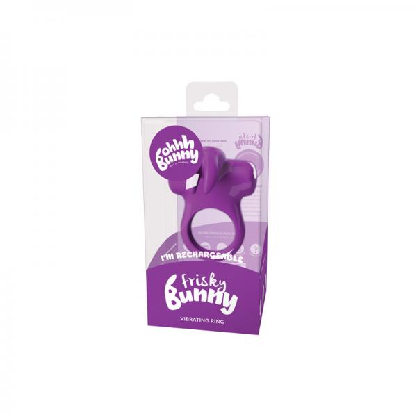 Frisky Bunny Vibrating Ring Purple - OmniPleasures