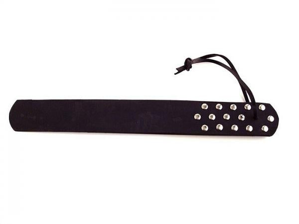 Rouge Leather Three Straps Paddle Black - OmniPleasures