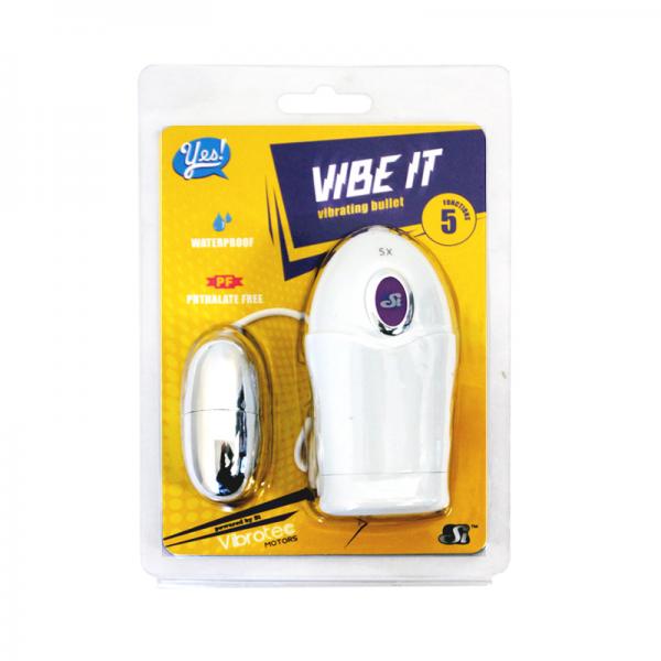 Vibe It White Bullet Vibrator - OmniPleasures