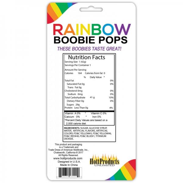 Rainbow Boobie Candy Pop - OmniPleasures