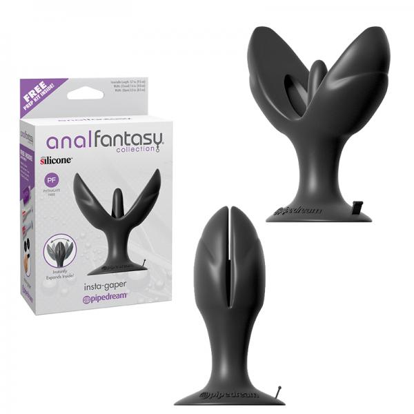 Anal Fantasy Insta Gaper Black Butt Plug - OmniPleasures