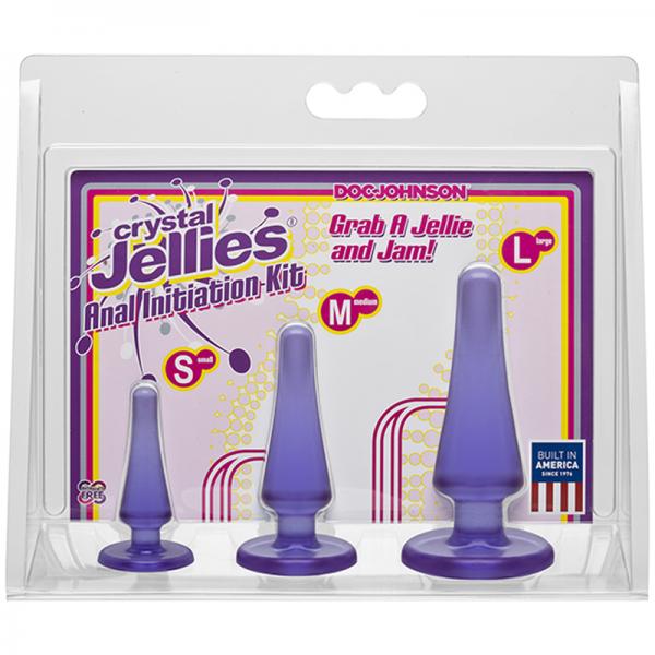 Crystal Jellies Anal Initiation Kit Purple - OmniPleasures