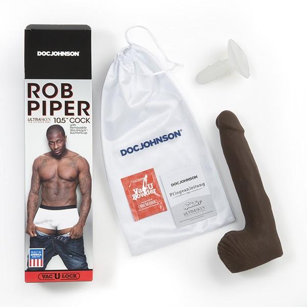 Rob Piper Ultraskyn 10.5 inches Cock Brown Dildo - OmniPleasures