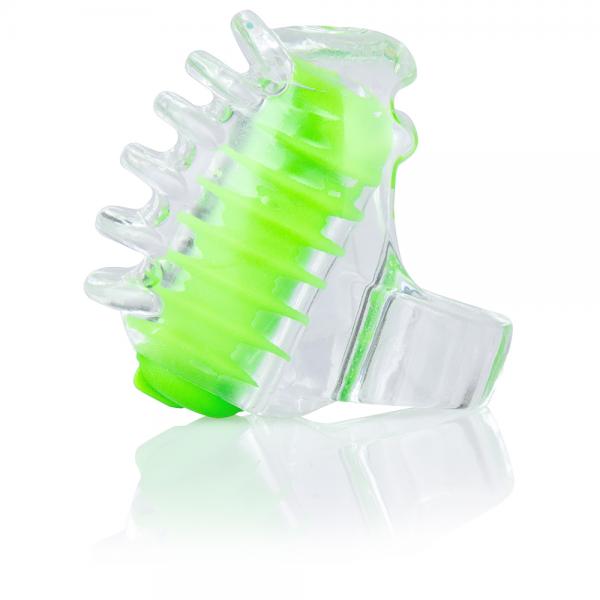 Color Pop Fingo Tip Green Finger Vibrator - OmniPleasures