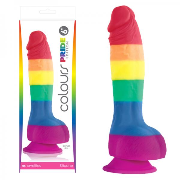 Colours Pride Edition 6 inches Dong Rainbow - OmniPleasures