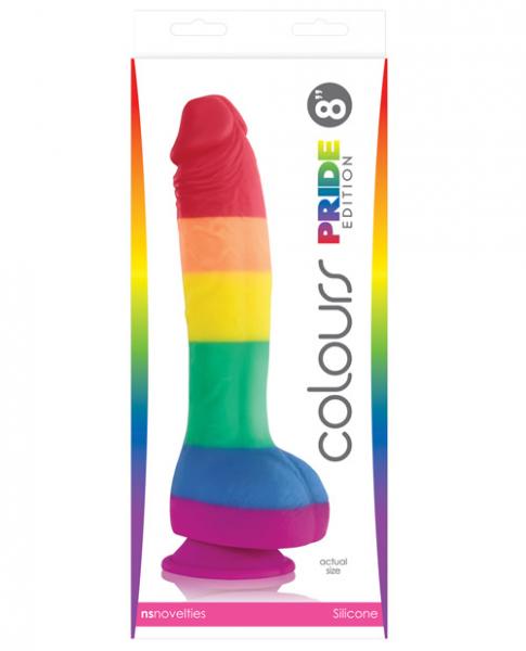 Colours Pride Edition 8 inches Dong Rainbow - OmniPleasures