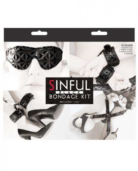 Sinful Bondage Kit Black - OmniPleasures